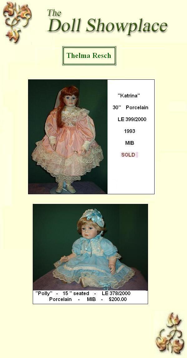 thelma resch porcelain dolls